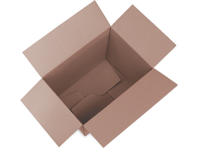 Wellpappe Schachtel Blitzboden